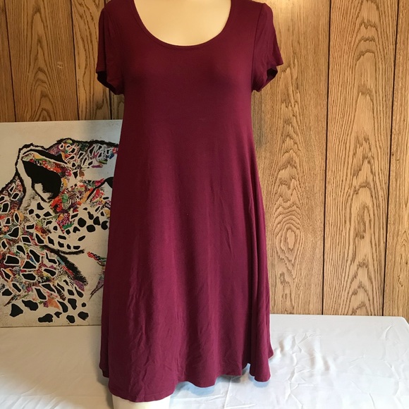 Ambiance Dresses & Skirts - Ambiance Burgandy/Merlot Dress
